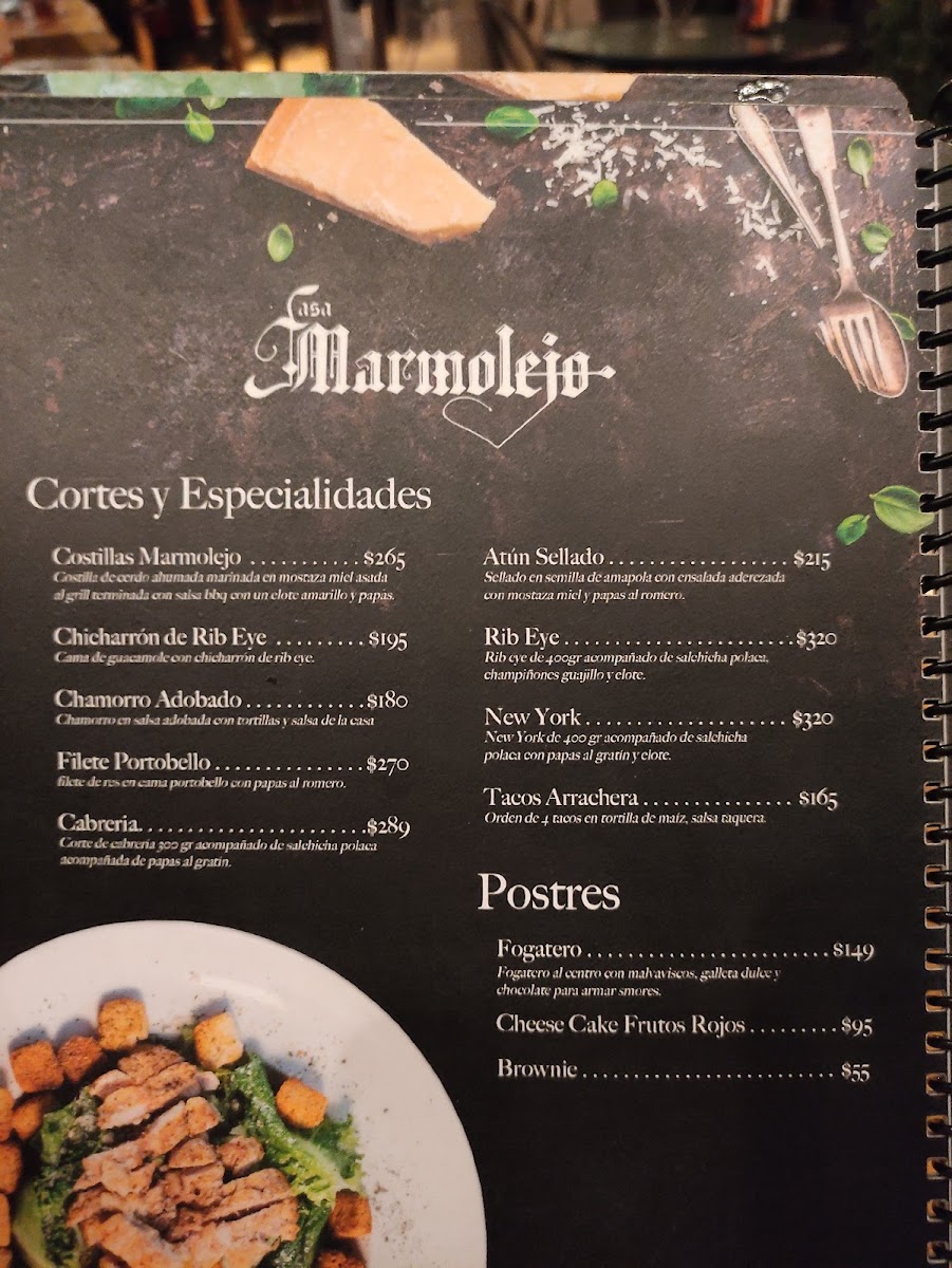 Casa Marmolejo Menu - Image 2