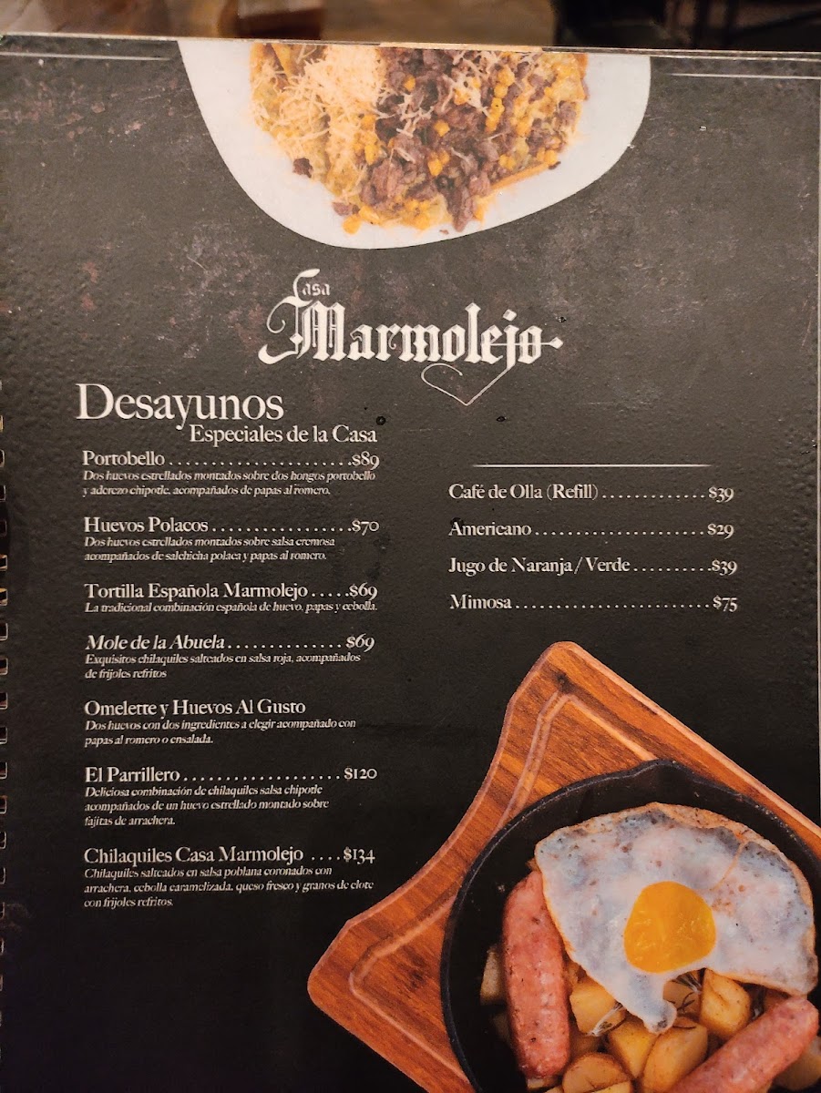 Casa Marmolejo Menu - Image 4