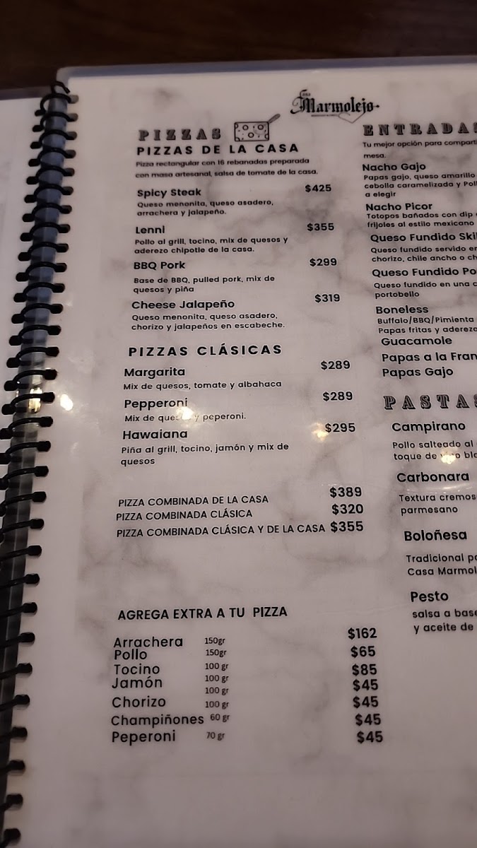 Casa Marmolejo Menu - Image 5